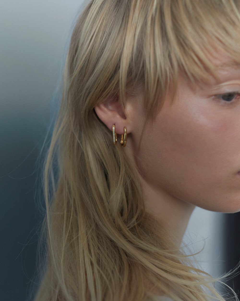 Kastellet ørering - forgyldt